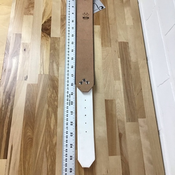 Mad Cow genuine leather Naruto dog collar limited edition orange white handmade - Picture 8 of 16